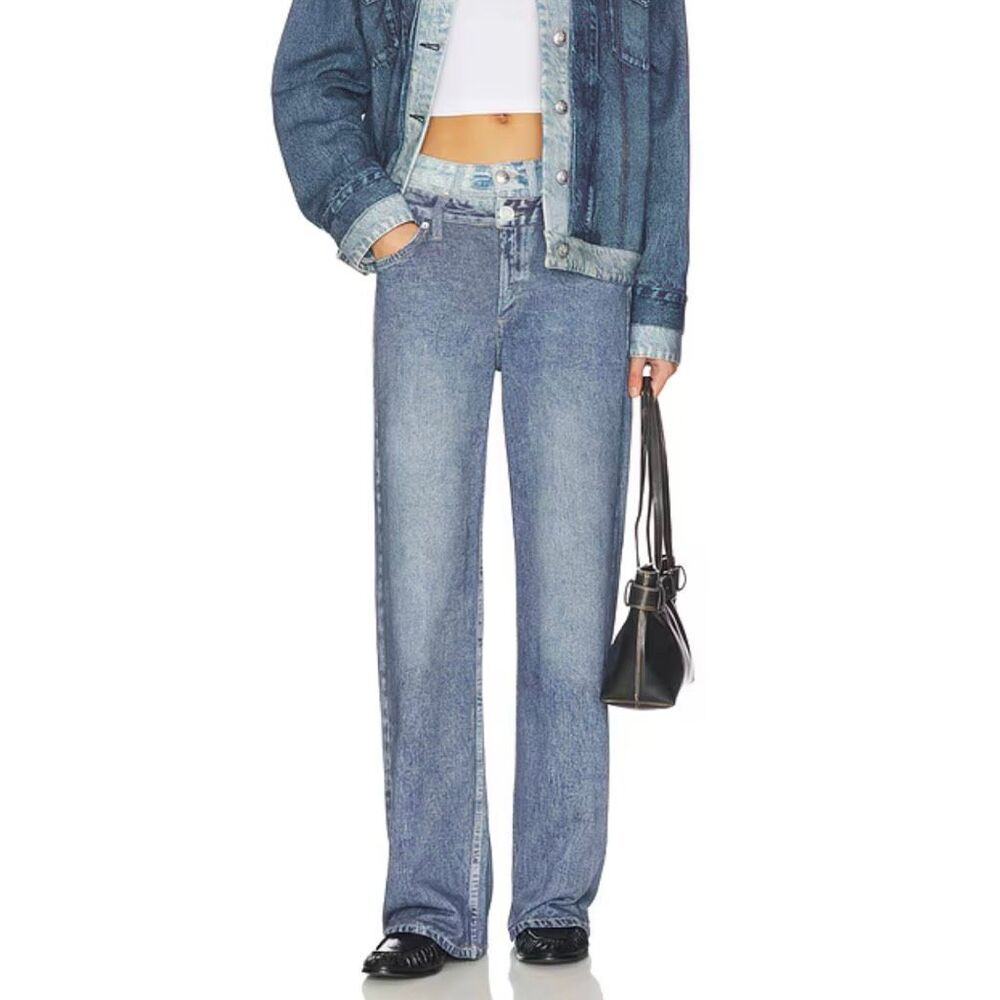 Rag & Bone Miramar Combo Terry Logan in Dark Double Indigo 32 NWT